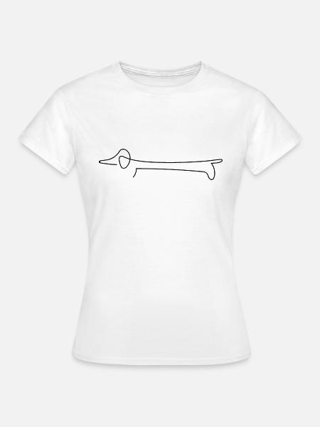 Dackel - Frauen T-Shirt - Weiß