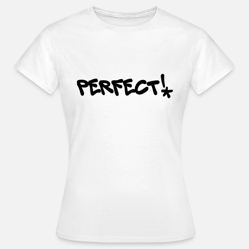 Perfect, Perfect, Graffiti, Color editable - Women's T-Shirt - white