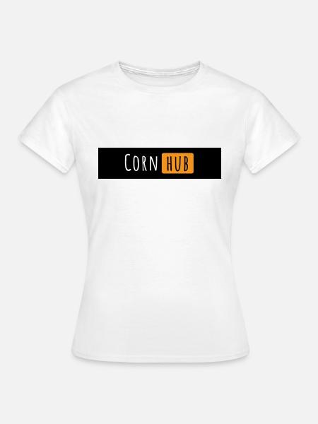 corn hub - Frauen T-Shirt - Weiß