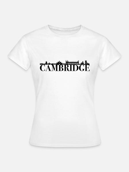 Cambridge Skyline Britannien Geschenk Idee Du lieb - Frauen T-Shirt - Weiß