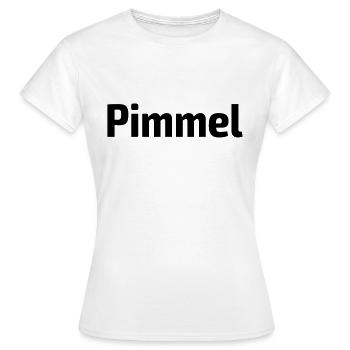 Pimmel Tail Hommes Humour Satire Sarcasme Blague - T-shirt Femme - blanc - Devant - AI Model Female 172 dark (172cm)