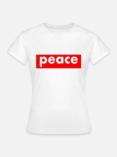 Peace - Frauen T-Shirt - Weiß