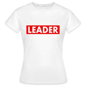 Leader - Women's T-Shirt - white - Front - AI Model Female 172 dark (172cm)