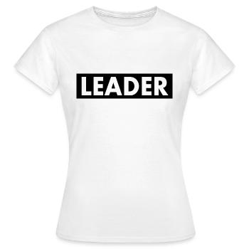 Leader - Women's T-Shirt - white - Front - AI Model Female 172 dark (172cm)