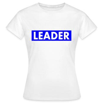 Leader - Women's T-Shirt - white - Front - AI Model Female 172 dark (172cm)