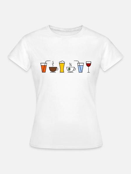 Getränke - Frauen T-Shirt - Weiß