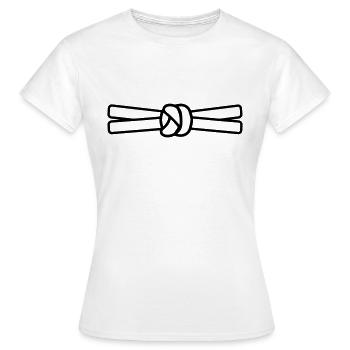 ceinture - T-shirt Femme - blanc - Devant - AI Model Female 172 dark (172cm)