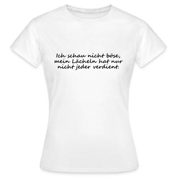 Je ne regarde pas mal - T-shirt Femme - blanc - Devant - AI Model Female 172 dark (172cm)
