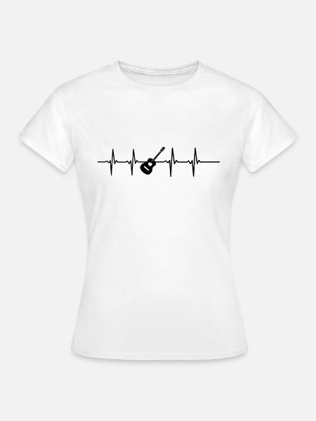 Gitarre - Frauen T-Shirt - Weiß