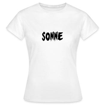 Sun - Women's T-Shirt - white - Front - AI Model Female 172 dark (172cm)