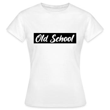 old school - Frauen T-Shirt - Weiß - Vorne - AI Model Female 172 dark (172cm)