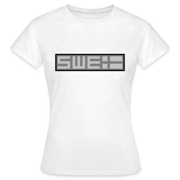 Tactique suédoise - T-shirt Femme - blanc - Devant - AI Model Female 172 dark (172cm)