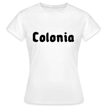Colonia - Frauen T-Shirt - Weiß - Vorne - AI Model Female 172 dark (172cm)