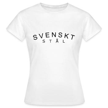 Acier suédois - T-shirt Femme - blanc - Devant - AI Model Female 172 dark (172cm)