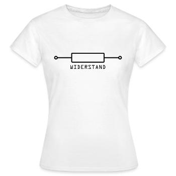 resistance - Women's T-Shirt - white - Front - AI Model Female 172 dark (172cm)