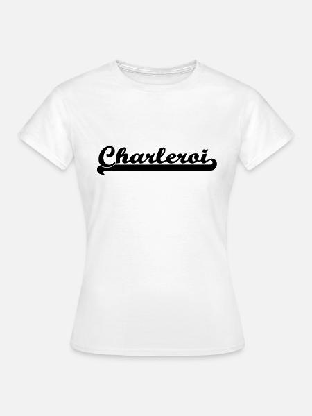 charleroi writing - Women's T-Shirt - white