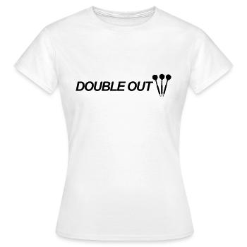 dard, 180, triple, fléchettes, club, acier,double - T-shirt Femme - blanc - Devant - AI Model Female 172 dark (172cm)
