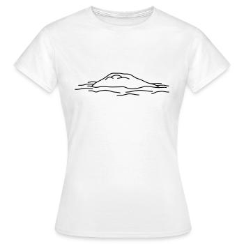 Island - Women's T-Shirt - white - Front - AI Model Female 172 dark (172cm)