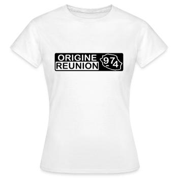 Ursprung Tagung 974 - v2 - Frauen T-Shirt - Weiß - Vorne - AI Model Female 172 dark (172cm)