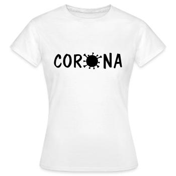 corona virus - Frauen T-Shirt - Weiß - Vorne - AI Model Female 172 dark (172cm)