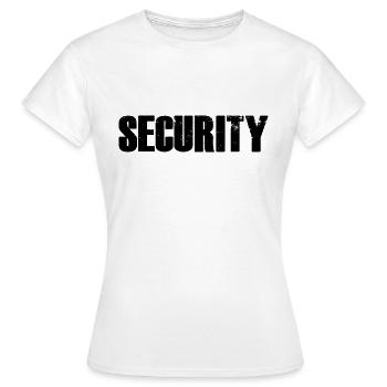 Sécurité - T-shirt Femme - blanc - Devant - AI Model Female 172 dark (172cm)