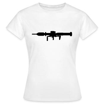 Bundeswehr Panzerfaust 3 EX - T-shirt Femme - blanc - Devant - AI Model Female 172 dark (172cm)