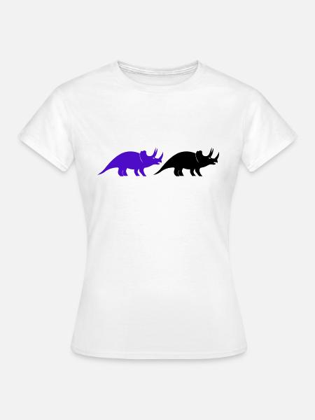 Triceratops - Frauen T-Shirt - Weiß