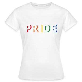Fierté arc-en-ciel - T-shirt Femme - blanc - Devant - AI Model Female 172 dark (172cm)