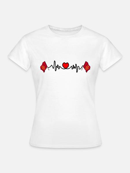 Herzfrequenz-Cardio für Midi Pyrénées - Frauen T-Shirt - Weiß