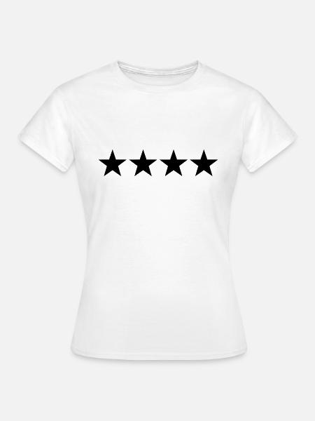 4-Sterne-Allgemeine - Frauen T-Shirt - Weiß