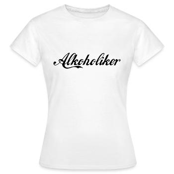 alkoholiker - Frauen T-Shirt - Weiß - Vorne - AI Model Female 172 dark (172cm)