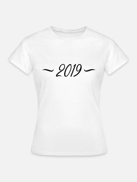 2019 - Frauen T-Shirt - Weiß