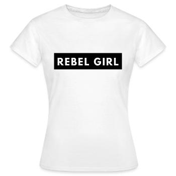 Rebel Girl - Frauen T-Shirt - Weiß - Vorne - AI Model Female 172 dark (172cm)