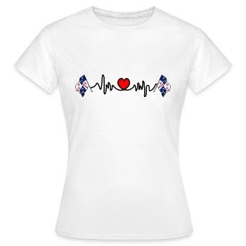 Herzfrequenz-Cardio für die Picardie - Frauen T-Shirt - Weiß - Vorne - AI Model Female 172 dark (172cm)