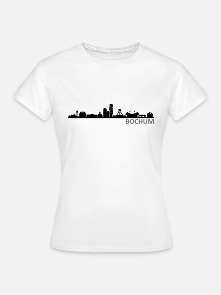 Skyline - Bochum - Frauen T-Shirt - Weiß