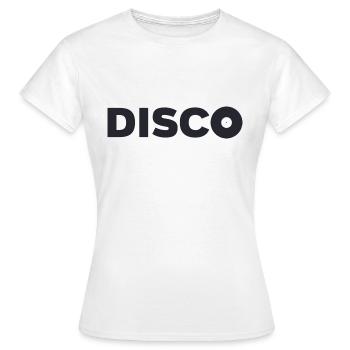 discothèque - T-shirt Femme - blanc - Devant - AI Model Female 172 dark (172cm)
