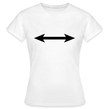 flèche - T-shirt Femme - blanc - Devant - AI Model Female 172 dark (172cm)