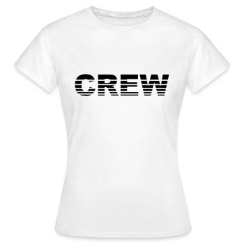 Crew - T-shirt Femme - blanc - Devant - AI Model Female 172 dark (172cm)