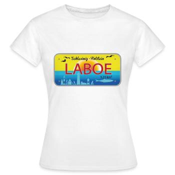 Laboe - T-shirt Femme - blanc - Devant - AI Model Female 172 dark (172cm)
