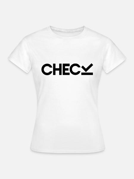 Check - Frauen T-Shirt - Weiß