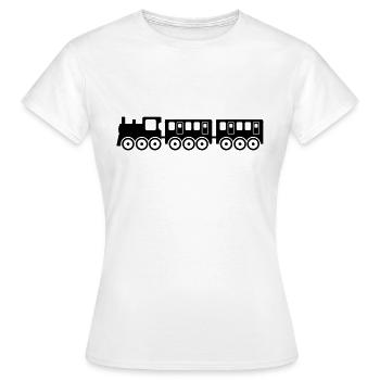 Zug - Frauen T-Shirt - Weiß - Vorne - AI Model Female 172 dark (172cm)