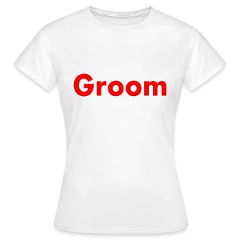 Groom - Frauen T-Shirt - Weiß - Vorne - AI Model Female 172 dark (172cm)