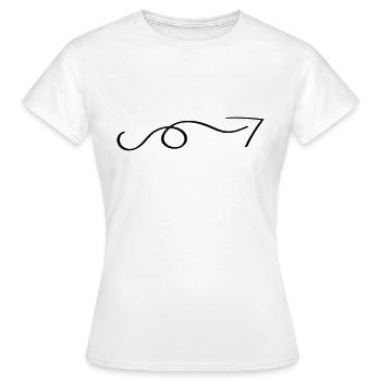 arrow - Women's T-Shirt - white - Front - AI Model Female 172 dark (172cm)