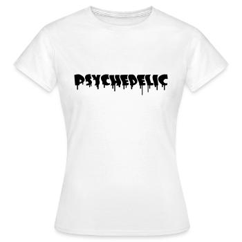 Psychedelic Graffiti - T-shirt Femme - blanc - Devant - AI Model Female 172 dark (172cm)