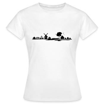 Landschaft - Spreewald - Frauen T-Shirt - Weiß - Vorne - AI Model Female 172 dark (172cm)