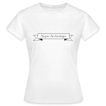 Super Archelogin - Frauen T-Shirt - Weiß - Vorne - AI Model Female 172 dark (172cm)