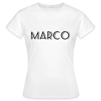 Marco - Frauen T-Shirt - Weiß - Vorne - AI Model Female 172 dark (172cm)
