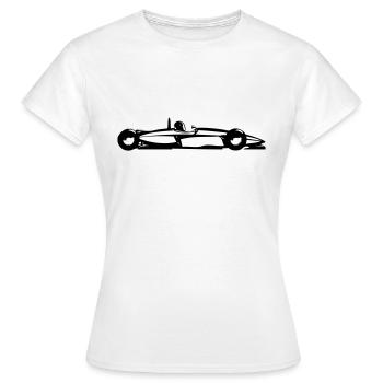 Voiture de course - T-shirt Femme - blanc - Devant - AI Model Female 172 dark (172cm)