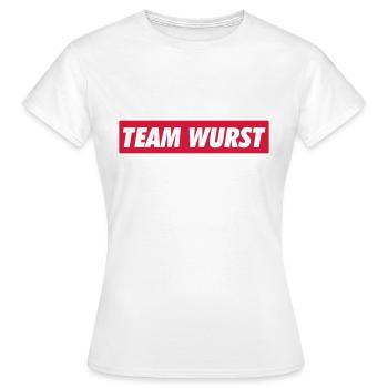 Team Wurst - T-shirt Femme - blanc - Devant - AI Model Female 172 dark (172cm)
