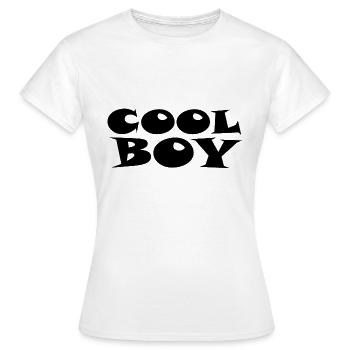 Cool Boy - Cool boy - Women's T-Shirt - white - Front - AI Model Female 172 dark (172cm)